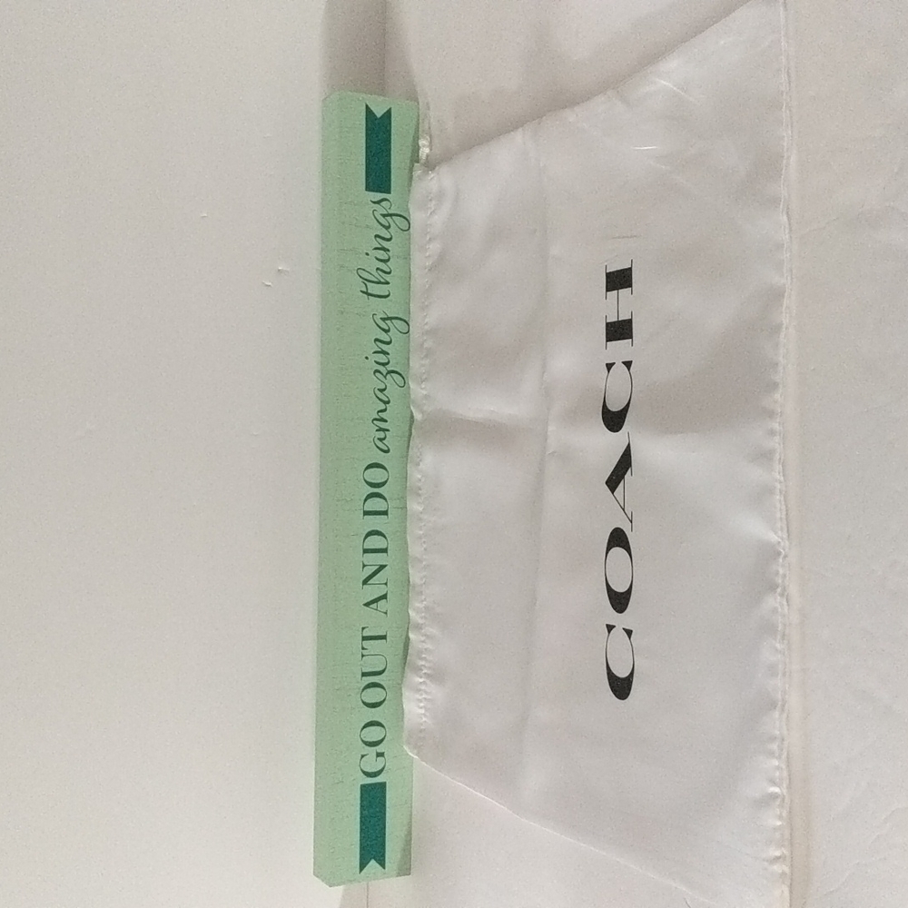 🍀 Coach 🍀 White Sateen Handbag Bag Dust Bag Cover Storage 🍀